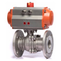 Q641F-16P SS304 Flange Pneumatic Water Ball Valve